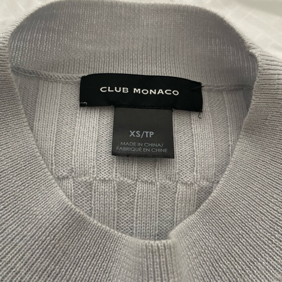 Club Monaco Signature Ribbed Mock Neck Sweater - Picture 5 of 10